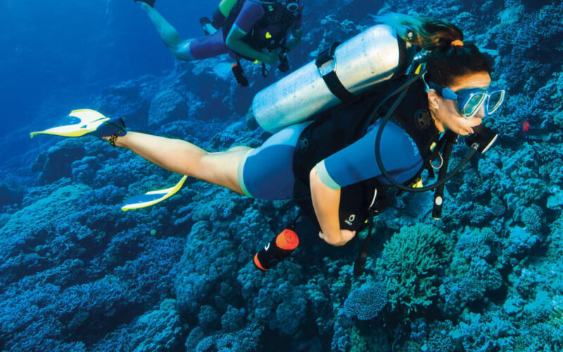 diving